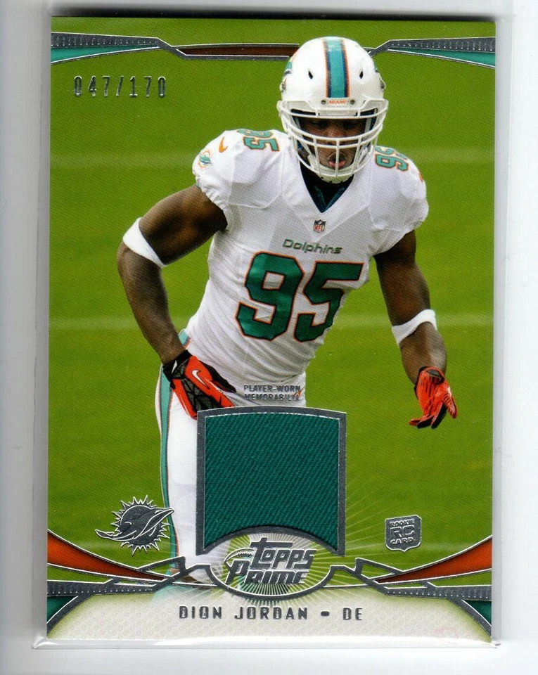 2013 Topps Prime Relics #PRDJ Dion Jordan /170 - Image 1 of 1
