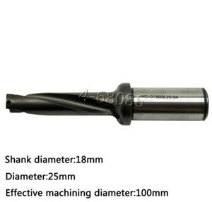 880-D1800L25-04 4D 25 mm diámetro alta calidad 880 broca herramienta de perforación indexable - Imagen 1 de 6