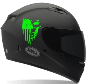 Skull Flag Motorcycle helmet decal. sticker Fit Honda Suzuki Yamaha Polaris  - Bild 1 von 16