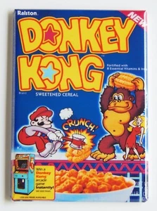 Donkey Kong Cereal Box FRIDGE MAGNET - Picture 1 of 3