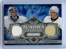 2008-09 Artifacts Tundra Tandems Silver #TT-FM Marc-Andre Fleury/Evgeni Malkin