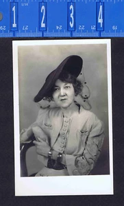 Stylish Woman in Hat & Jewelry West Va EKC REAL PHOTO RPPC Postcard 1930-40 - Picture 1 of 2