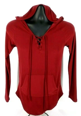 Sudadera con Capucha NO BORGOÑA POLIÉSTER MANGA LARGA TALLA S TALLA S para Mujer Foto 1 de 4