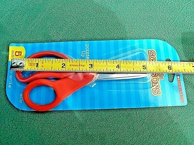 Kids Scissors 5-Inch Pointed Tip by Scholastic Ages 5 & Up Stainless S. USA Ship - Image 1 of 4