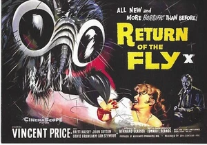 BREYGENT CLASSIC VINTAGE SCI FI HORROR POSTER 2010 TRADING CARD RETURN OF FLY  - Picture 1 of 1
