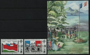 Seychelles 1989 - Mi-Nr. 707-708 & Block 34 ** - Estampillada sin montar o nunca montada - Revolución Francesa - Imagen 1 de 1