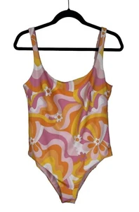 NEW Funboy x Barbie Dream Swim One Piece Size XXL Raquel Scoop Back Retro Print - Picture 1 of 10