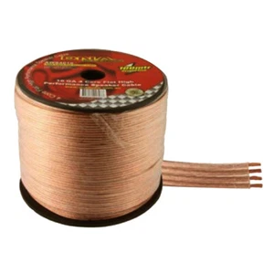 DNA AWS4016 Speaker Cable 4 Core Flat 16GA 3.2mm x 4 Dia 1 Metre - Picture 1 of 3