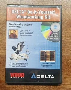 DELTA DIY Do-It-Yourself Woodworking Kit Plans How To CD Wood Magazine - Picture 1 of 3