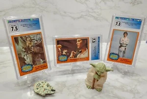 Star Wars Series 5 Card Set Graded Orange Luke Leia Chewbacca CGC 1977 Jedi Sith - Picture 1 of 9
