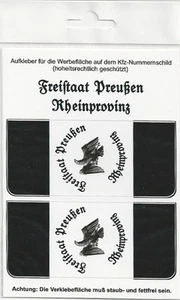 Kennzeichen-Aufkleber Freistaat Preußen Rheinprovinz - Bild 1 von 1