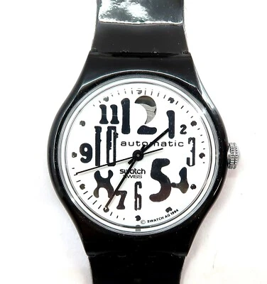 Reloj Swatch Automático BLACK BOARD SAB103 con Estuche y Papeles 1995 Nuevo de Lote Antiguo  Foto 1 de 4