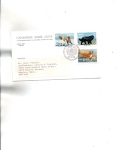 Sc#1218 to 1220 dogs FDC CANADIAN BANK NOTE Co. cachet - Picture 1 of 1