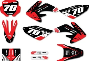 Custom Graphics Full Kit For Honda CRF70 2004 - 2024 Complex Style Stickers - Foto 1 di 4