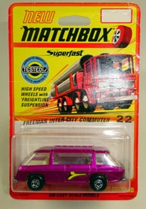 Matchbox fantascienza n. 22B Freeman Intercity viola metallizzato top su blister 1970 - Foto 1 di 7