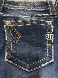 New! Miss Me Mid Rise Boot Cut Jeans Women's Size 26 - Bild 1 von 7