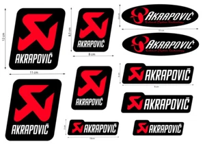 FE STICKERS AKRAPOVIC DUCATI BMW YAMAHA HONDA KAWASAKI MOTO decal set kit /916 - Picture 1 of 1