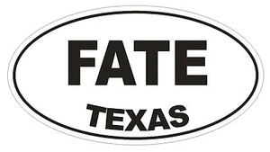 Schicksal Texas Oval Autoaufkleber oder Helmaufkleber D1392 Euro Oval - Bild 1 von 1