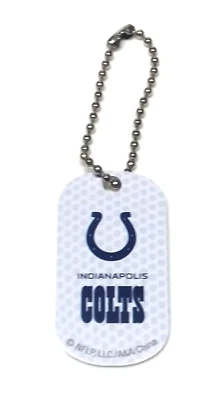 INDIANAPOLIS COLTS NFL METAL TRAVEL GIFT TAG NEW LICENSED FOOTBALL CHARM  - Image 1 of 2