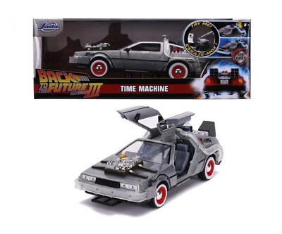 1/24 JADA DICKIE TOYS - DE LOREAN RITORNO AL FUTURO II CON LUCI BLU - Immagine 1 di 4