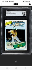 1980 Topps - #482 Rickey Henderson (RC) GRADED
