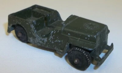 Vintage TootsieToy Die Cast Convertible Military Army Jeep USA - Image 1 of 4