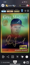 Topps MLB Bunt 2021 Archives Gold Signature - Greg Maddux 29cc LEGENDARY