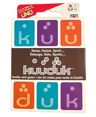 Kuuduk Family Card Game By Mattel - Fun Word-Building Game For Ages 7+ by UNO - Image 1 of 3