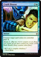 Crush Dissent FOIL War of the Spark MINT Blue Common MAGIC MTG CARD ABUGames