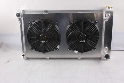 4Row Radiator+Shroud Fan For 1967-1972 Chevy C/K 10 20 30 K20 GMC Truck Blazer Foto 1 de 4