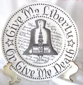 Vintage Royal Crownford Ironstone Give me Liberty Plate Made in England - Picture 1 of 4