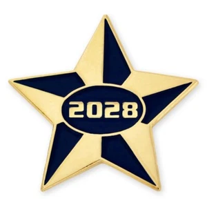 PinMart's 2028 estrella azul y dorada - Imagen 1 de 3