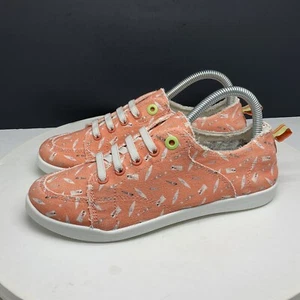 Vionic Beach Pismo Shoes Womens 7 Casual Comfort Sneakers Slip On Papaya Fun Sun - Picture 1 of 8