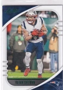 Panini NFL Football Absolute 2020 Carte Numéro 68 Julian Edelman Vert Parallel - Picture 1 of 2