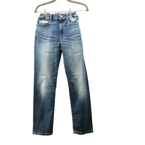 Old Navy Boys Size 14 Slim Fit Jeans Medium Wash Blue 360 Stretch Adjustable - Picture 1 of 10