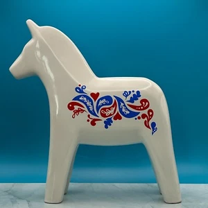 Rara statuetta vintage anni '90 Ikea cavallo Dala in ceramica - Foto 1 di 12