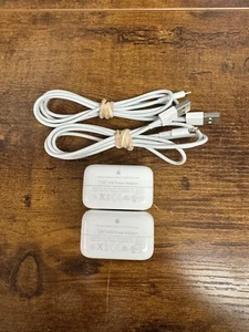 2 Pack Apple 12W USB Wall Power Adapter with Lightning Cable for iPad and iPhone - Picture 1 of 7