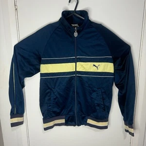 Vintage Puma Track Jacket Made In Hong Kong Blue Size M - Bild 1 von 13