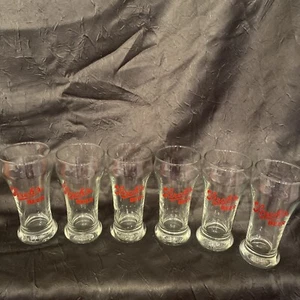 (6) Stroh’s Beer Glasses, Tavern Drinking Glasses, 6” Tall Vintage Brewery - Picture 1 of 8