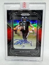 2022 Panini Chronicles Prizm Black Signature Red  Jalen Hurts Eagles