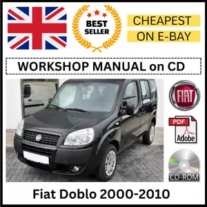 Fiat Doblo 2000-2010 Workshop Manual Service Repair Guide ON CD - Picture 1 of 8