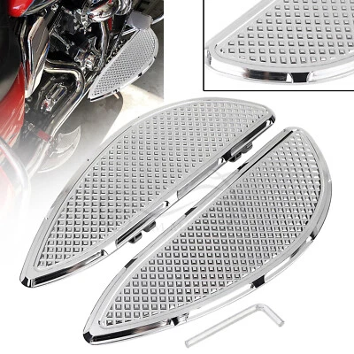 Tableros de piso cromados para conductor para Harley Road Electra Street Glide Heritage Softail Foto 1 de 4