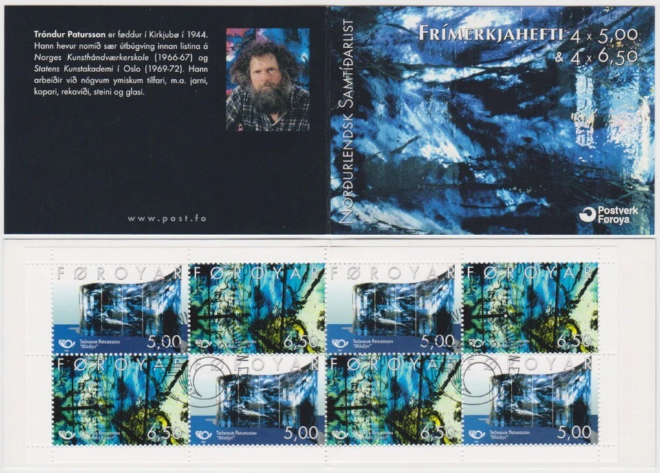 Faroe Islands  2002 Norden 2002, 20th Century Art,  booklet, FD cancelled - Image 1 of 1