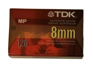 Cinta de casete de grado superior para videocámara TDK 8 mm MP Premium 120 minutos - Imagen 1 de 3