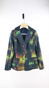 Moss & Spy tailored digital watercolour Print blazer size 10 - Picture 1 of 10