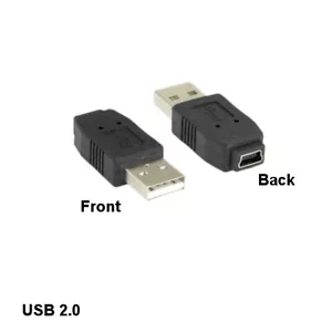 10PCS USB 2.0 Type A Male to Mini B 5Pin Female Adapter for Camera PDA MP3 PC - Picture 1 of 1