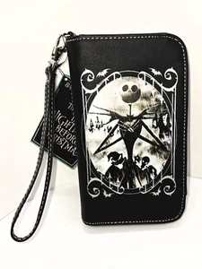 DISNEY LOUGEFLY Wallet Nightmare Before Christmas Black 6.5" x 3.5” New With Tag - Picture 1 of 6