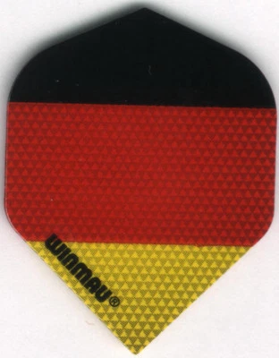 TON JUNKIE DARTS Flag of Germany WINMAU Dart Flights: 3 per set