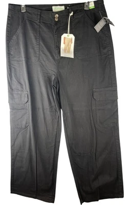 RE generation By Celebrity Pink Womens Size 18 High-Rise  RELAXED Cargo Pants Bl - Image 1 of 4