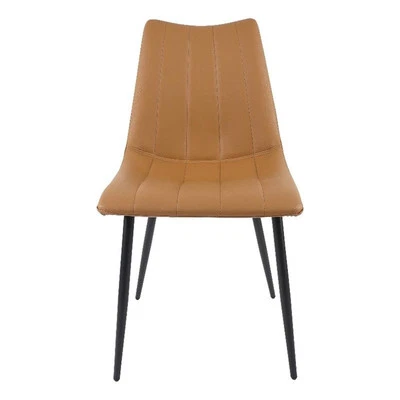 Juego de 2 sillas de comedor Alibi color tostado marrón Foto 1 de 4